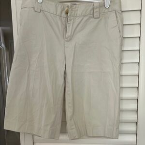 Banana Republic Tan Bermuda Shorts Classic Cotton Blend